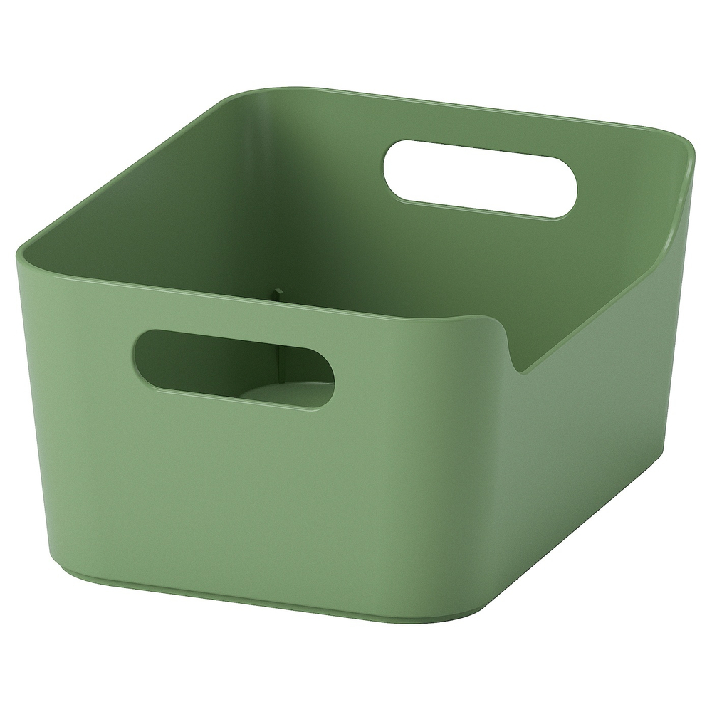 IKEA UPPDATERA  (ИКЕА УППДАТЕРА)  -  Контейнер, зеленый, 24x17 см