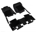 КОВРЫ салона "Coolpart" LUX - Эко-кожа - VW Tiguan 16&gt; 5D черный\шов черный