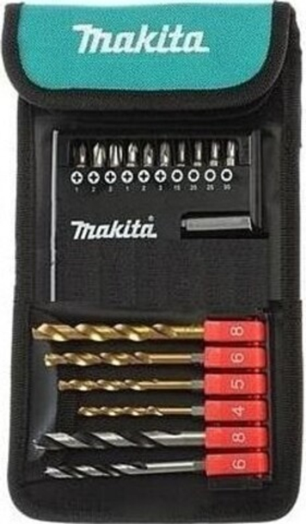 Набор сверел и бит Makita 17 предметов D-31762