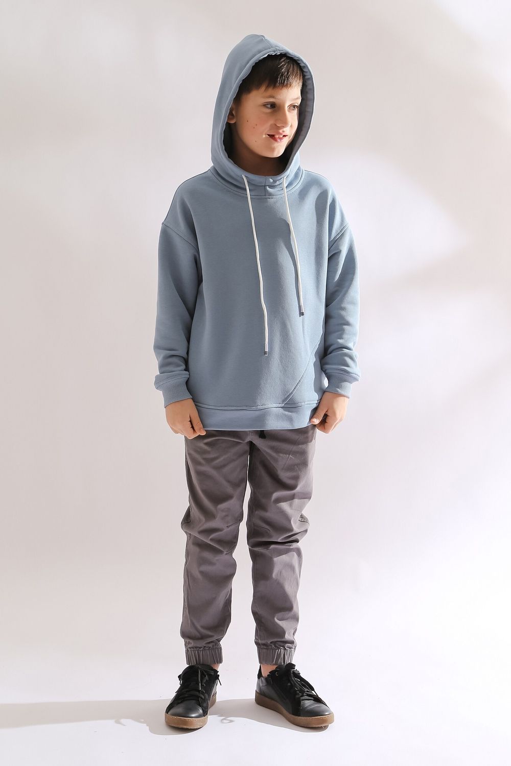 Толстовка детская Трек-3 Виотекс СЕРО-ГОЛУБОЙ