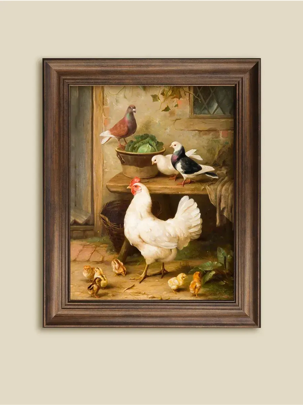 Картина интерьерная на холсте в раме 25*31 см