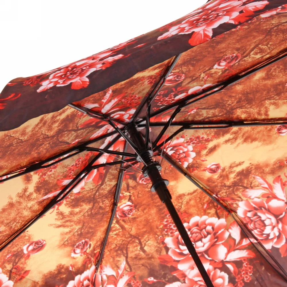 Зонт женский полуавтомат «Ultramarine - Олимпия», цвет микс, 8 спиц, d-100см, длина в слож. виде 30см