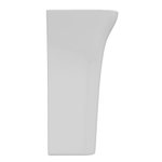 Умывальник-моноблок ELITE1 WAVE 550*435*835 ш*г*в, с хром переливом, белый, прямоуг