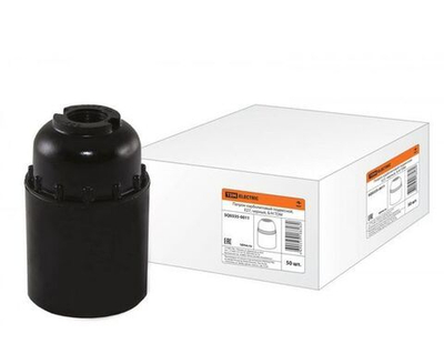 Патрон для лампы TDM Electric / ТДМ Электрик подвесной, карболит черный, Е27, SQ0335-0011 / электрооборудование (комплект из 50 шт)