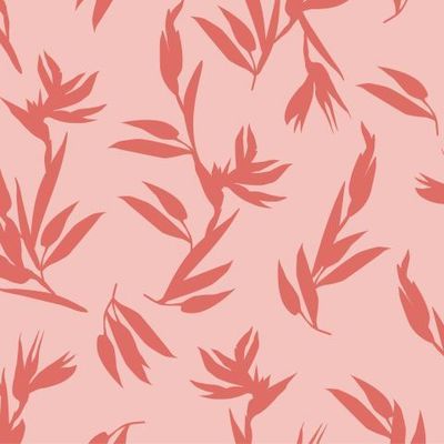 Красный цветочный узор