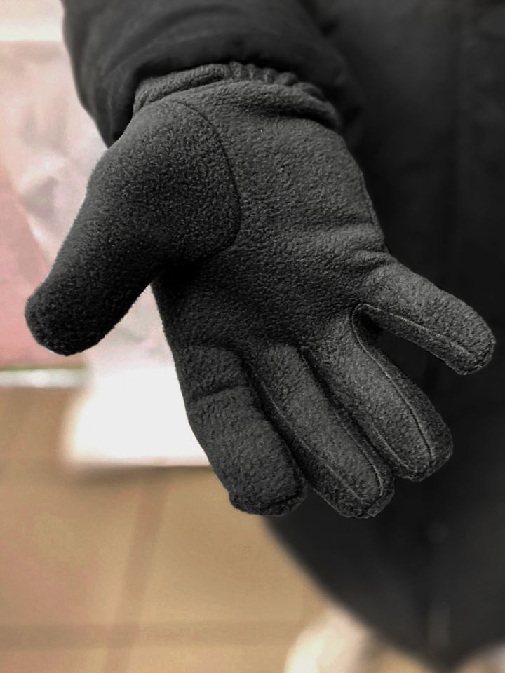 Перчатки флисовые (черные)