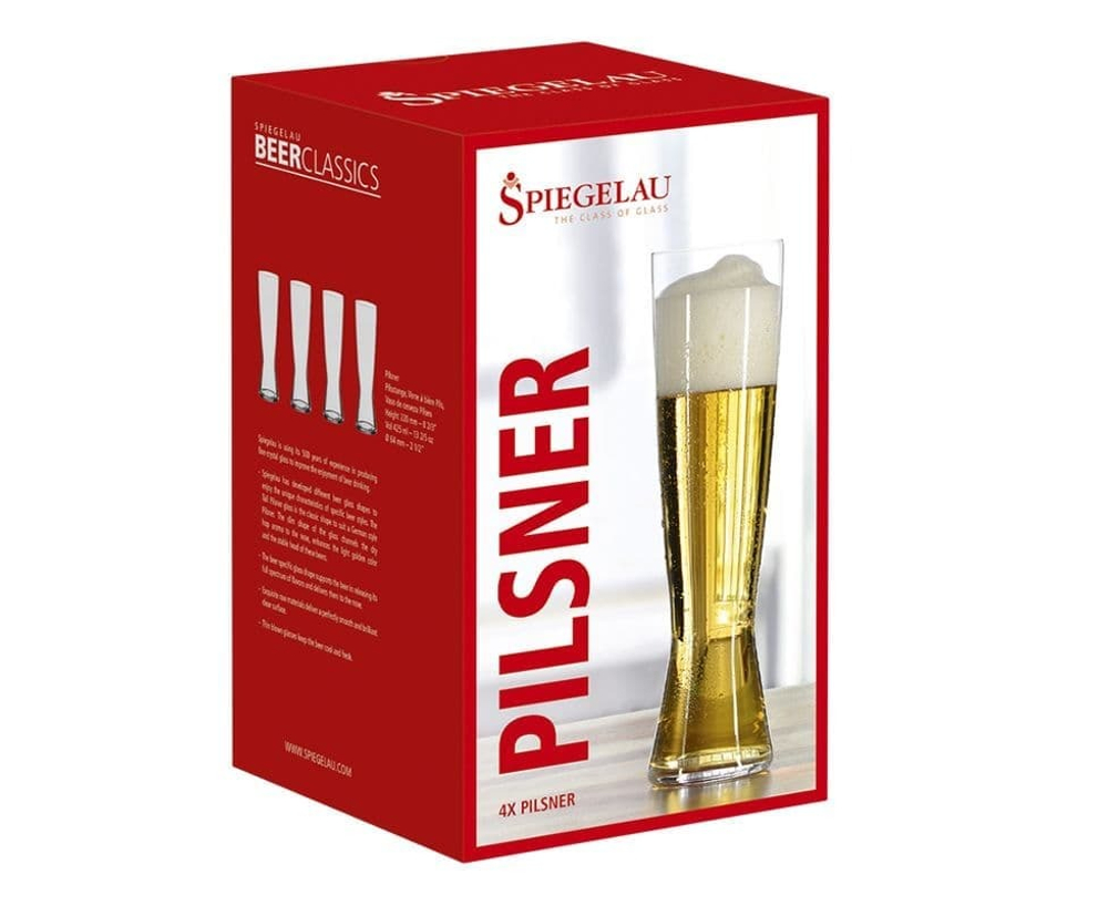 Набор из 4-х бокалов для пива Beer Classics Tall Pilsner 425 мл Spiegelau