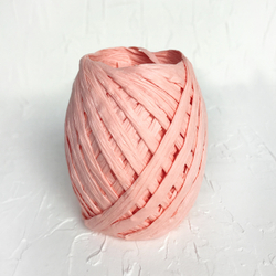 Рафия бумажная, персиковая, 20 ярдов