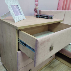 80-55-80 Комод Soft Бунратти/Casa Жемчужно-розовый
