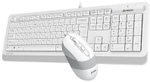 Клавиатура A4Tech Fstyler F1010 белый + мышь