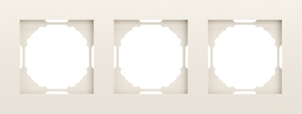 Рамка 3-я, матовый кремовый, серия A07