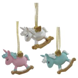 GAEM Фигурка декоративная подвесная "Лошадка", L6 W2 H5 см, 3в.