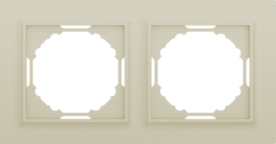 Рамка 2-я,  Wave шампань,  серия A07