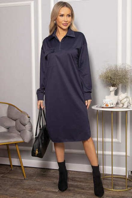 Платье-поло Сан-Диего (синее) П14575-10М LT Collection