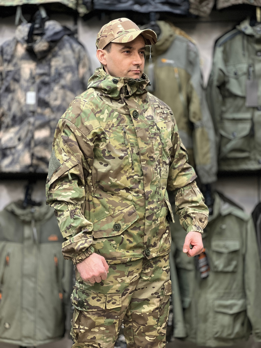 Костюм Горка 6М "Мультикам" с флисом, Рип-стоп (Беларусь)