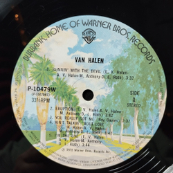 Винтажная виниловая пластинка LP Van Halen (Japan 1978) (Obi)