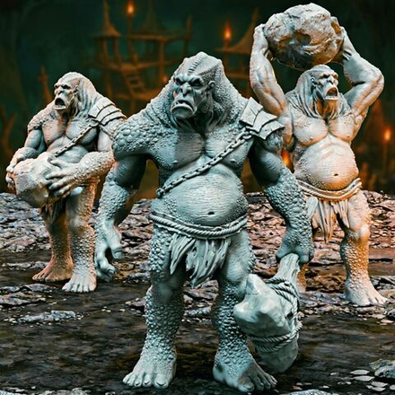 Набор Горные Гиганты ДнД DnD миниатюры набор Логово гоблинов