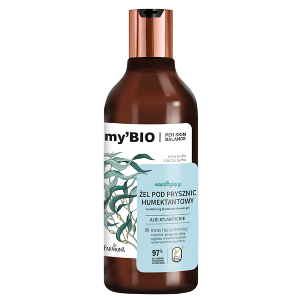 Увлажняющий гель для душа с Водорослями Farmona My BIO Moisturizing Shower Gel 500мл