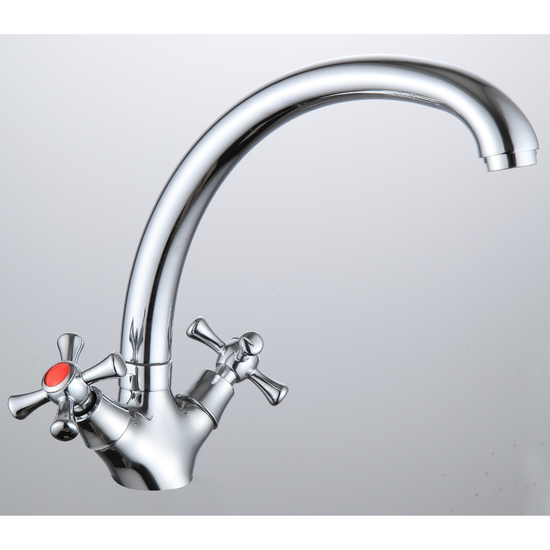 Смеситель кухня R5813F-1 Rainsberg  елочка 1/2 м/к гайка хром