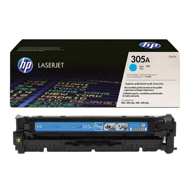 Картридж HP CE411A (305A) для Color LaserJet Pro M351/M375/M451/M475 голубой (2.6k)