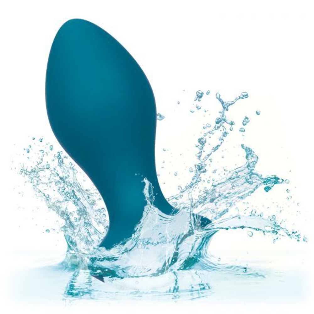 Бирюзовая анальная вибропробка с кристаллом Power Gem Vibrating Crystal Probe - 10,75 см. (Цвет: бирюзовый)