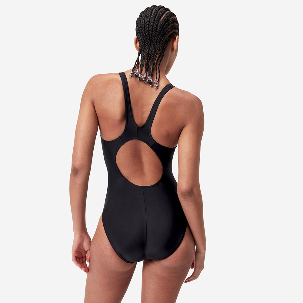 Купальник SPEEDO Colourblock 2.0 Muscleback, 8-00424817558, р.42 (рос.54), черно-бирюзово-коралловый