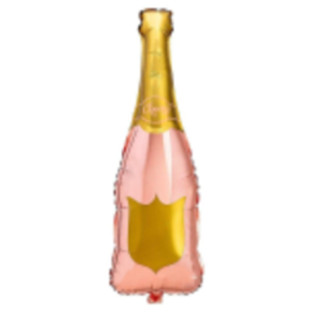 Sale К Фигура Бутылка Шампанского, Розово-золотая, 30"/80*20 см, 1 шт.