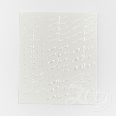 Zoo Nail Наклейки металлизированные молния серебро