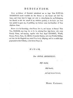 The natural history of Carolina, Florida, and the Bahama Islands. containing the figures of birds, beasts, fishes, serpents, insects and plants. Volume 1 | Mark Catesby