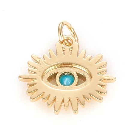 Подвеска Глаз 15,5мм, голубой