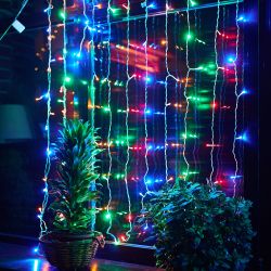 ULD-C2030-240-DTA MULTI IP20 Занавес светодиодный с контроллером. 3х2м. 240 светодиодов. Разноцветный свет. Провод прозрачный. TM Uniel.