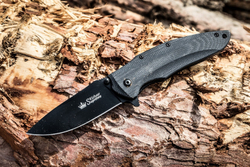 Нож складной Kizlyar Supreme ZEDD AUS-8 BT G10-BH (Black Titanium, G10 Black Handle)