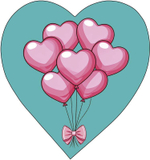 Открытка 60*60мм. "Шарики" (АртДизайн)