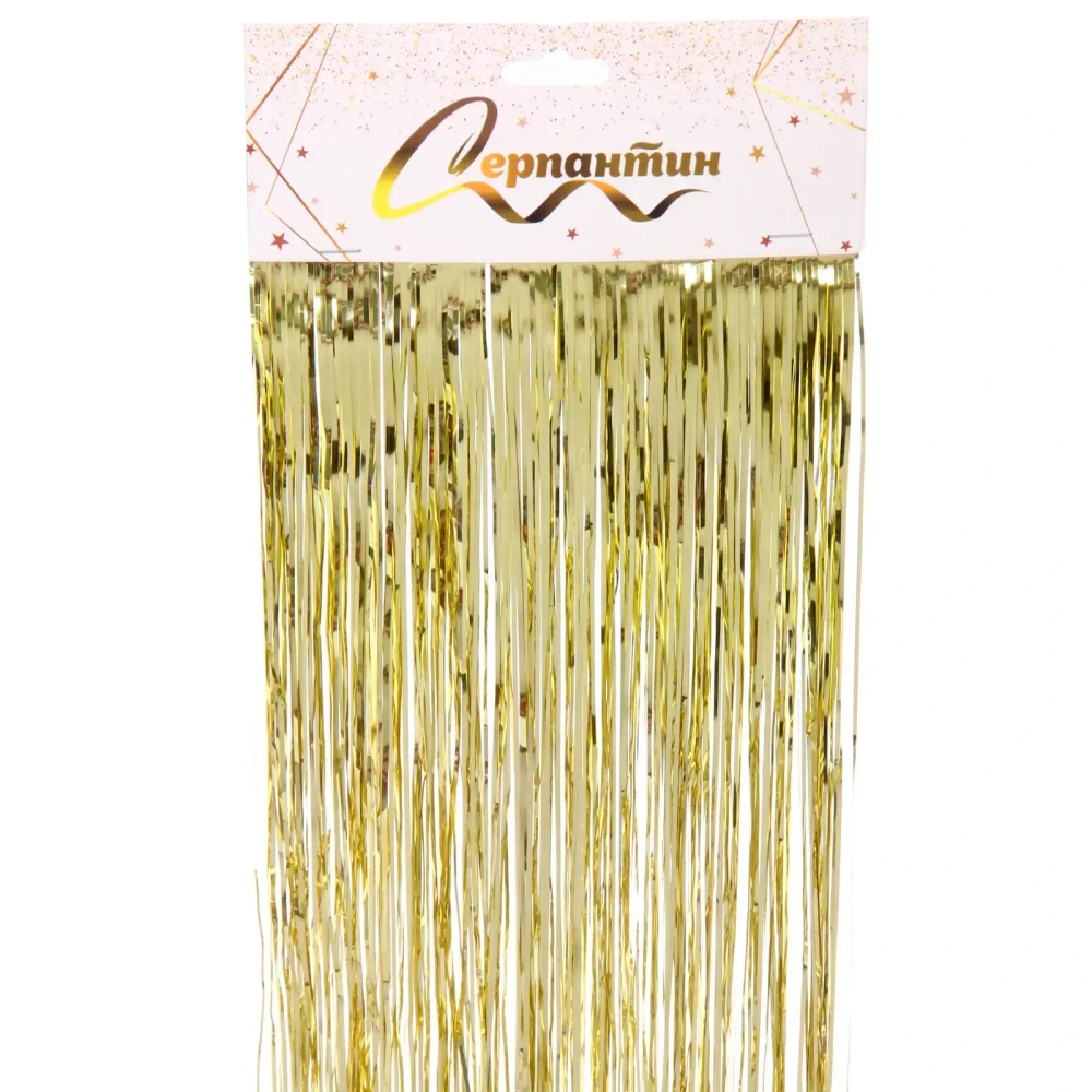 Дождик 2 м «Глянцевый стиль», золото