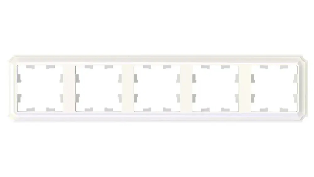 ATLASDESIGN ANTIQUE 5-постовая РАМКА, универсальная, ЖЕМЧУГ