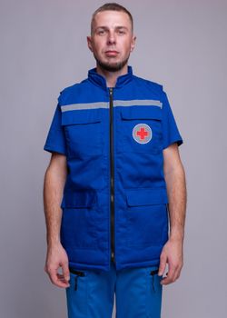 Жилет утепленный мужской Скорая помощь MedicLine