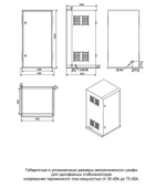 Металлический шкаф LIDER Ш1/30-75 для однофазных стабилизаторов