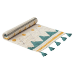 Ковер из хлопка с контрастным этническим орнаментом из коллекции ethnic, 70х160 см