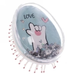 Расческа массажная детская «Perfection - Лапка Люси», 6*9 см (коробка PVC)