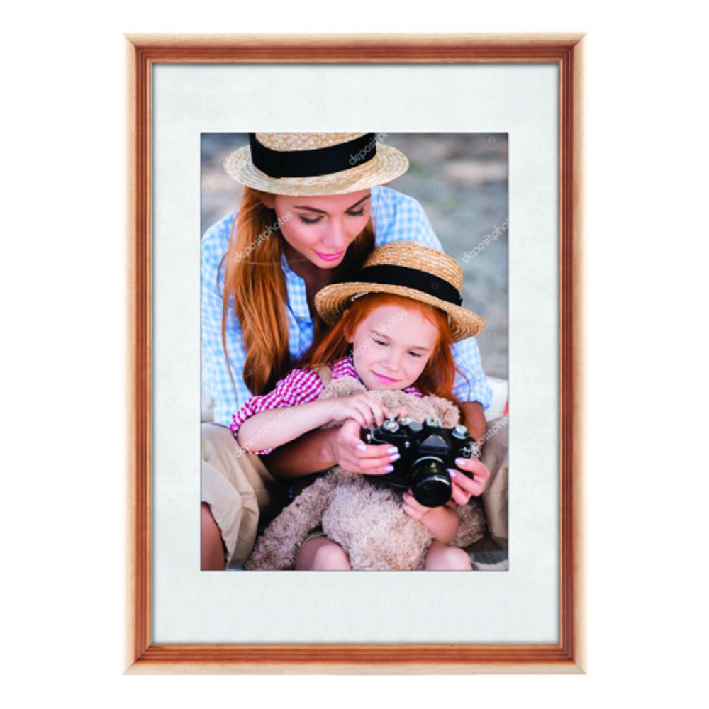 Фоторамка Image Art С20 30х40 деревянная из сосны, цвет натуральный с частичным затемнением, вставка-прозрачный пластик | Image Art