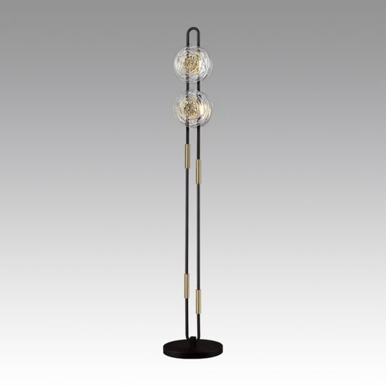 5407/23FL MODERN ODL_EX24 135 черный/золотой/металл/стекло Торшер LED 23W 3000K 1940Лм MAGNET