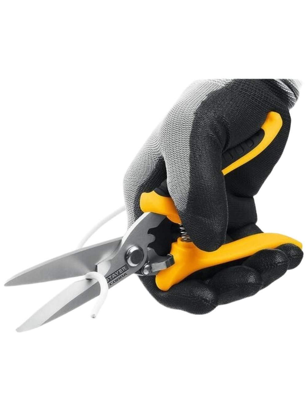 Ножницы строительные хозяйственные для сада, универсальные STAYER COBRA 200 мм
