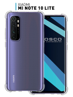 Чехол ROSCO для Xiaomi Mi Note 10 Lite оптом (арт. XM-MIN10L-HARD-TPU-TRANSPARENT)