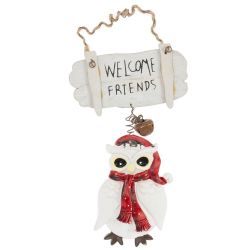 GAEM Изделие декоративное подвесное "Сова", L10 W0,5 H20 см, 4в.