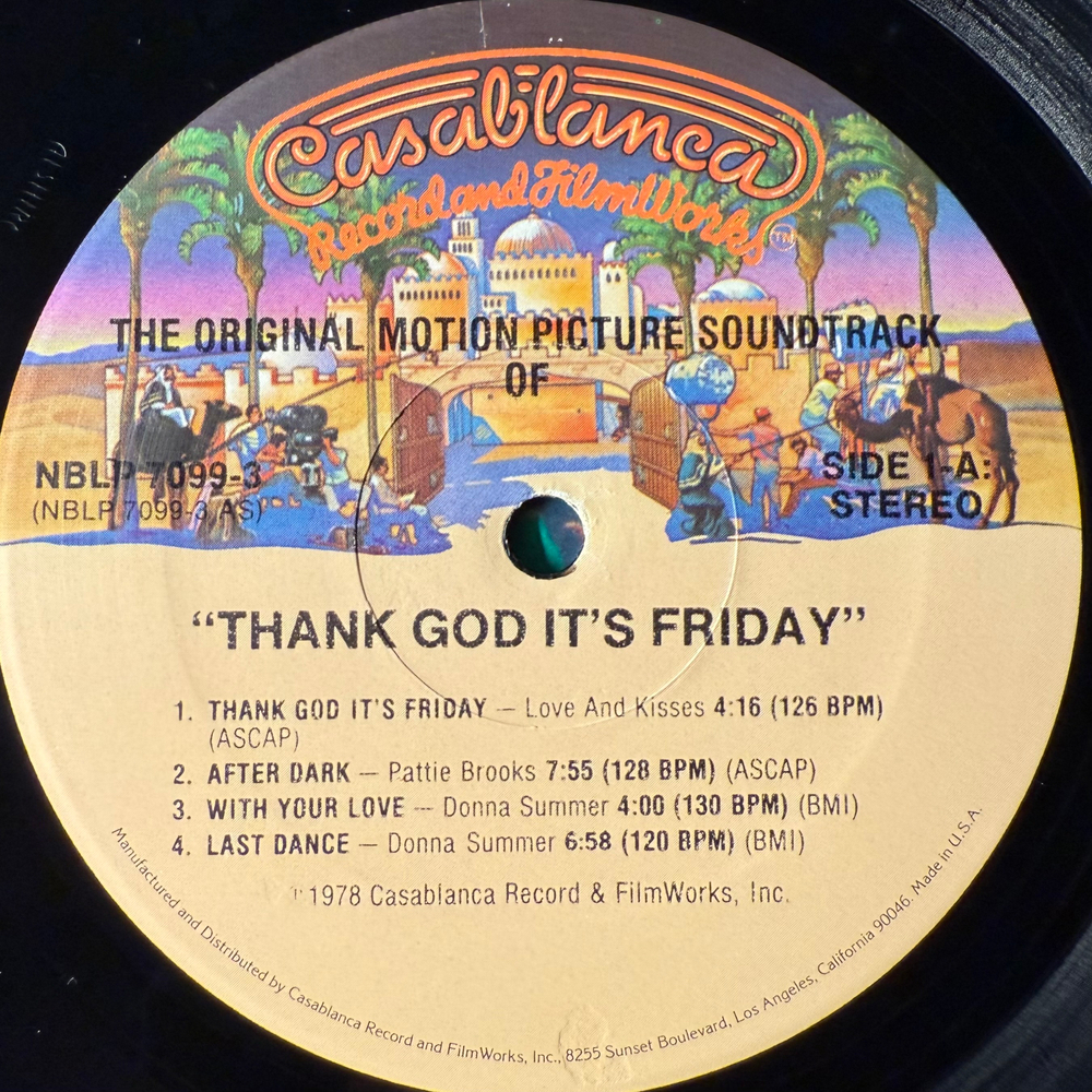 Сборник Thank God It's Friday 2LP+Single (США 1978г.)