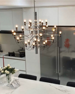 Pendant design lamp 2097 by Flos (Silver)