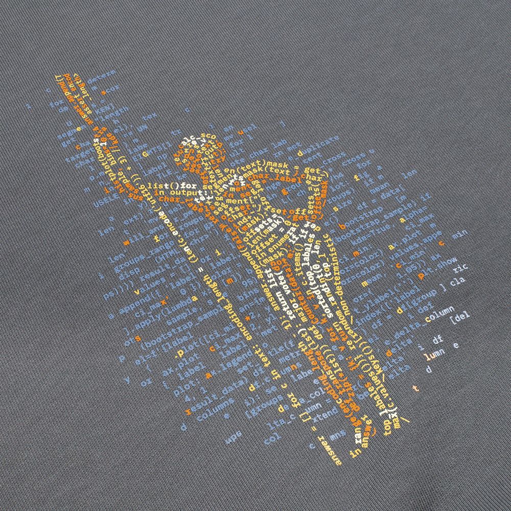 Толстовка Яндекс «Культурный код Москвы» Девушка с веслом серая