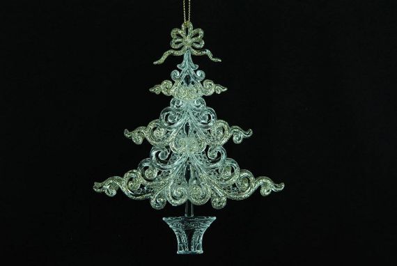 Украшение &quot;Елочка&quot; цвет серебро-золото,15 см.(150076)