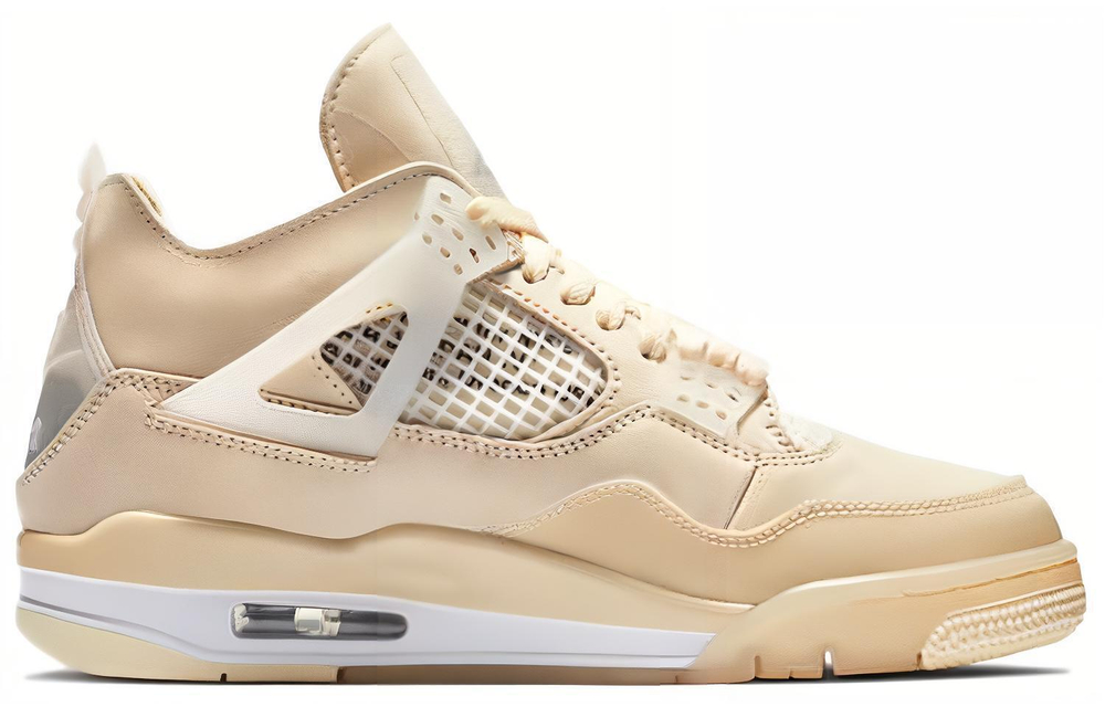 Кроссовки Off-White X Jordan Air Jordan 4 "Sail" (Женская размерная сетка)