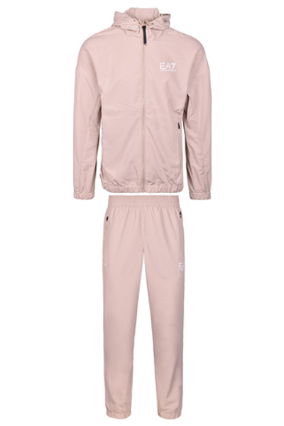 Мужской теннисный костюм EA7 Man Woven Tracksuit - oxford tan